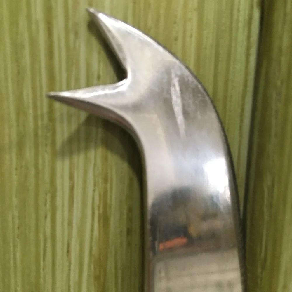 Vintage Handmade Silver Glass Cheese Knife Serveware